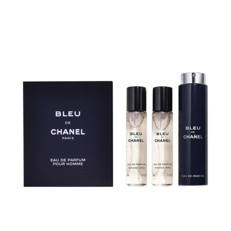 BLEU eau de parfum vaporisateur de voyage rechargeable 3 x 20 ml