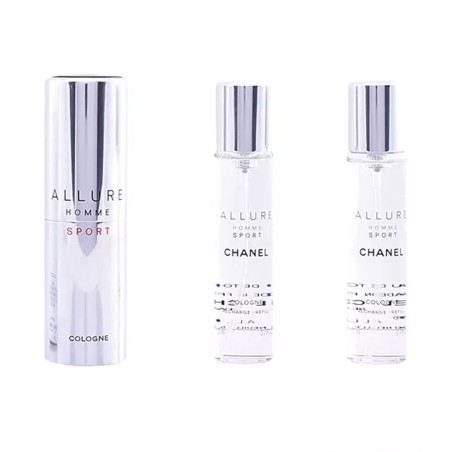 ALLURE HOMME SPORT COLOGNE vaporisateur de voyage et ses deux recharges 3 x 20 ml