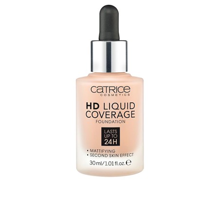 FOND DE TEINT COUVERTURE LIQUIDE HD dure jusqu'à 24h 040-beige chaud 30 ml