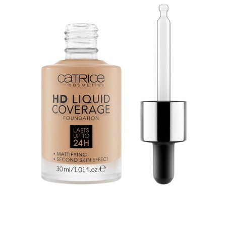 FOND DE TEINT COUVERTURE LIQUIDE HD dure jusqu'à 24h 050-rosy ash 30 ml