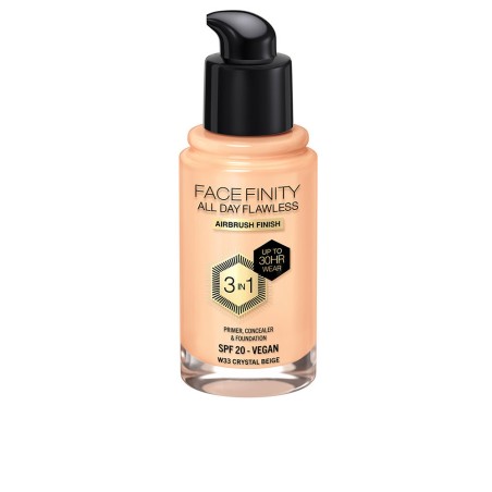 FACEFINITY ALL DAY FLAWLESS fond de teint 3 en 1 W33-cristal beige 30 ml