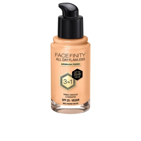 FACEFINITY ALL DAY FLAWLESS fond de teint 3 en 1 W62-beige chaud 30 ml