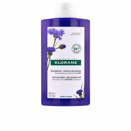 Shampoing anti-jaunissement A LA CENTAUREA BIO pour cheveux gris et blonds 400 ml