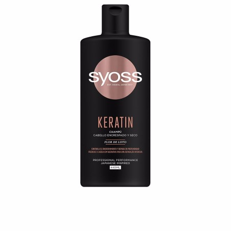 KERATIN Shampoing pour cheveux crépus et secs 440 ml