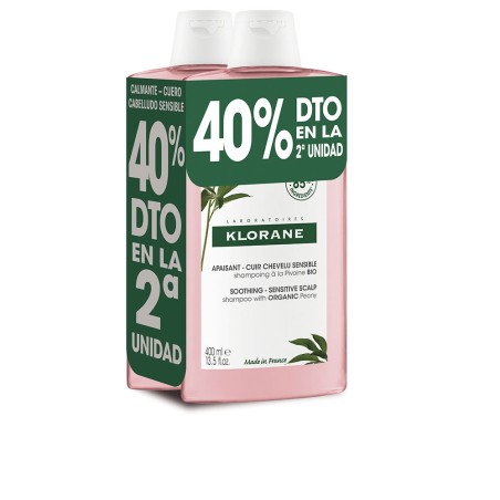 A LA PEONÍA BIO duo de shampoings apaisants 2 x 400 ml