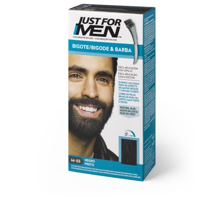 Gel COLORATION moustache, barbe et favoris noir 15 ml