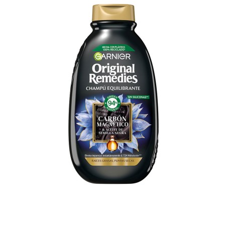 Shampoing au charbon magnétique ORIGINAL REMEDIES 400 ml