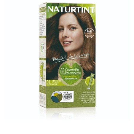Coloration sans ammoniaque NATURTINT 6.31-Brun Amande Intense 170 ml