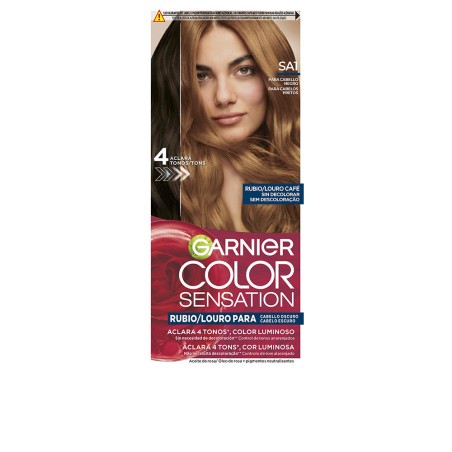 COLOR SENSATION teinture blonde lumineuse sans décoloration pour cheveux foncés Louro Café 5 u