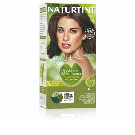 Coloration sans ammoniaque NATURTINT 4.32-Châtain Intense 170 ml