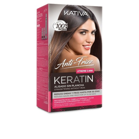 KÉRATINE ANTI-FRIZZ Lissage brésilien sans repassage soin extrême 30 jours 3 unités