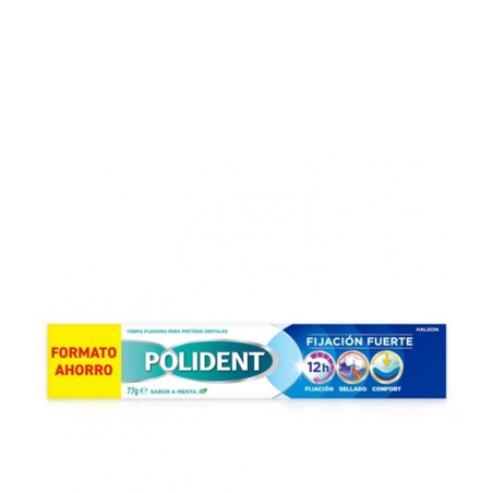 Crème fixatrice pour prothèses dentaires, fixation forte, saveur menthe, 77 g