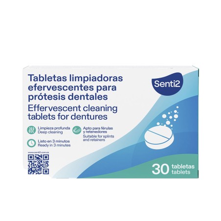 Tablettes de nettoyage pour prothèses dentaires 30 unités