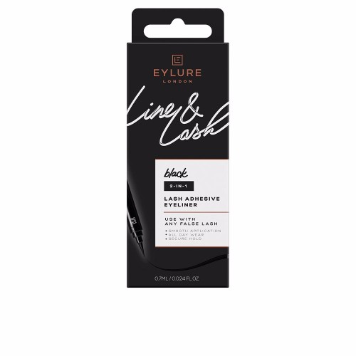 LINE & LASH 2-in-1 lash adhesive eyeliner black noir...
