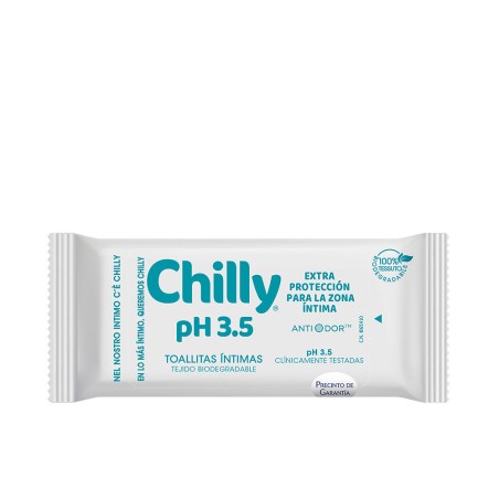 Lingettes intimes CHILLY POCKET pH 3,5 12 unités