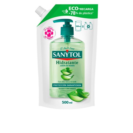 Recharge de savon antibactérien hydratant pour les mains SANYTOL, pack écologique 500 ml