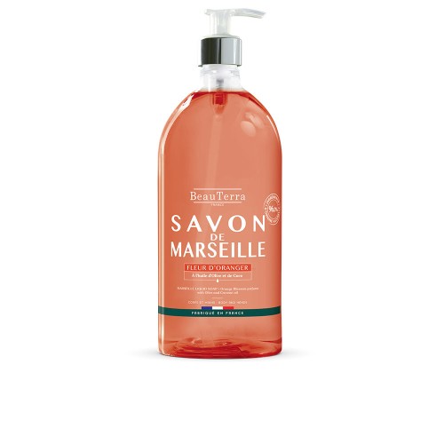 Savon de MARSEILLE fleur d& 39 oranger 1000 ml