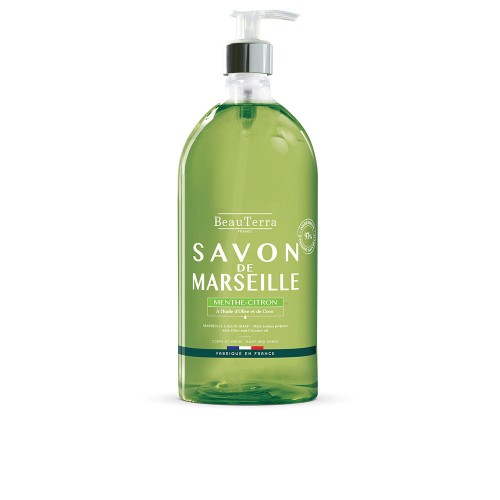 Savon de MARSEILLE menthe-citron 1000 ml