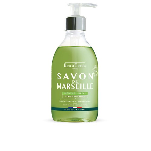 Savon de MARSEILLE menthe-citron 300 ml