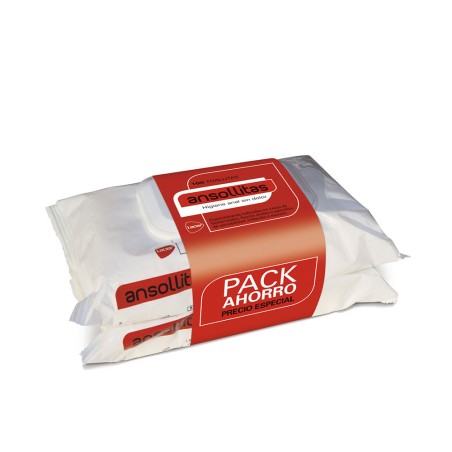 LINGETTES ANSOLLITAS PACK 2 x 50 unités