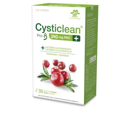 CYSTICLEAN ProB 240 mg PAC et probiotiques avec capsules de canneberge 30 unités