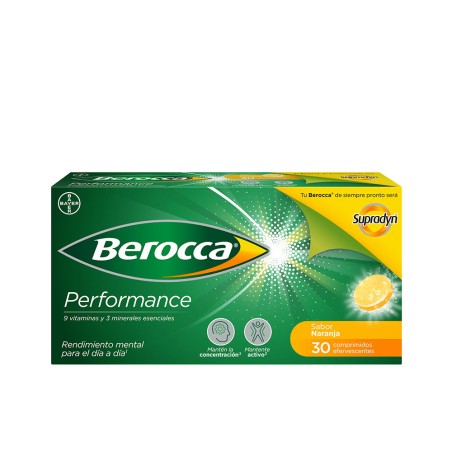BEROCCA PERFORMANCE comprimidos efervescentes Naranja 30 u